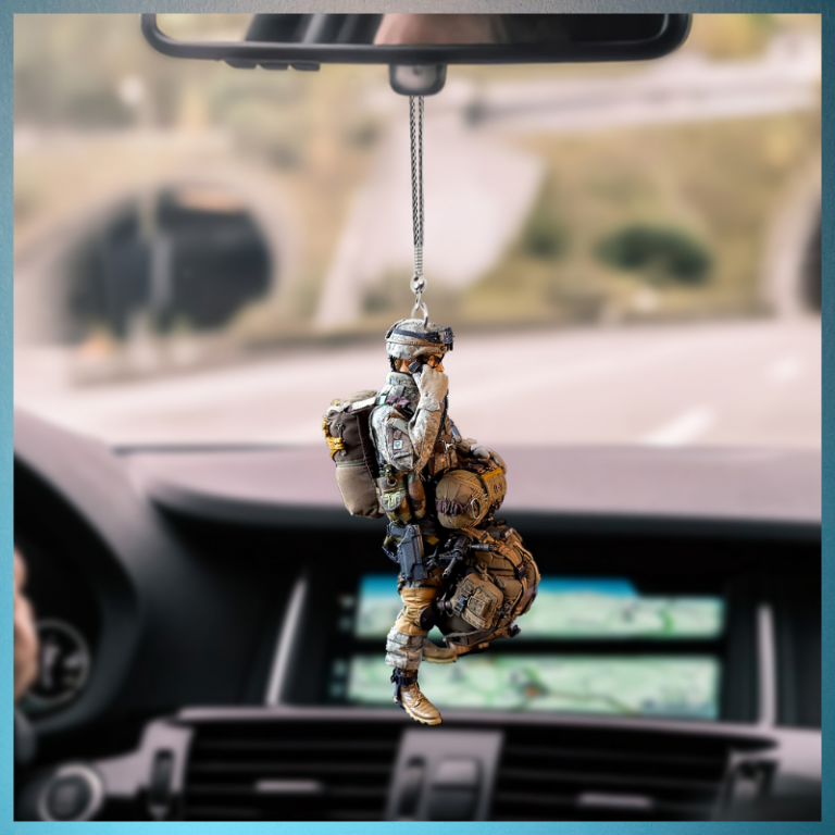 US Veteran car hanging ornament 2