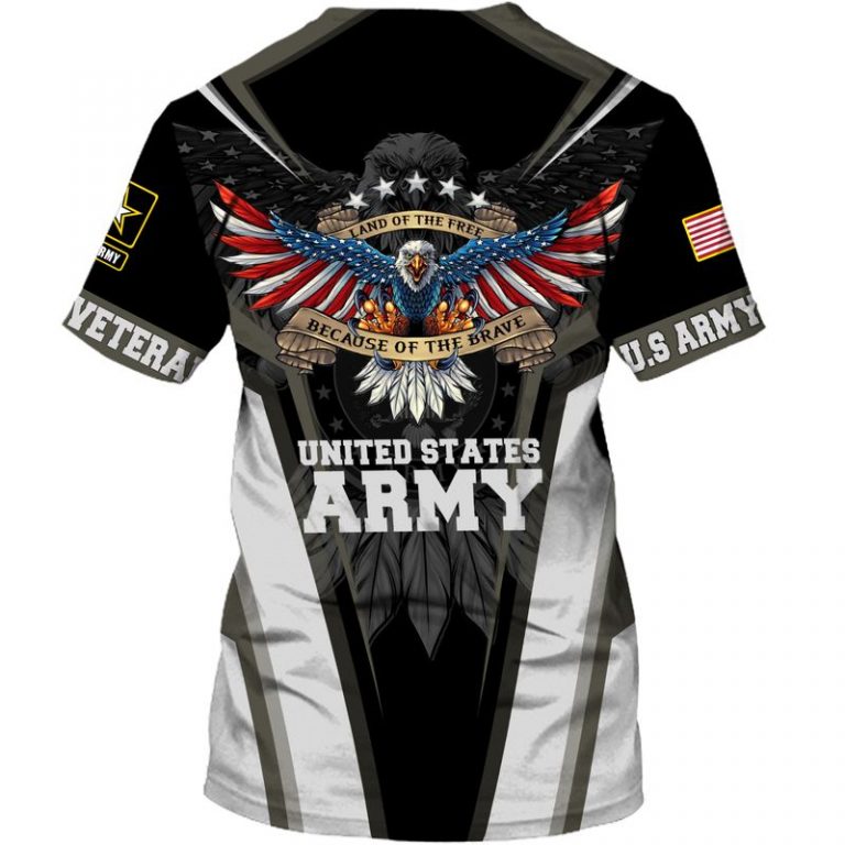 US army veteran eagle Land of the Free Because of the Brave shirt hoodie 2 US army veteran eagle Land of the Free Because of the Brave shirt hoodie 2