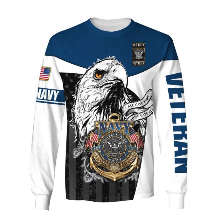 US navy veteran eagle the sea is ours 3d shirt hoodie (1) US navy veteran eagle the sea is ours 3d shirt hoodie 1