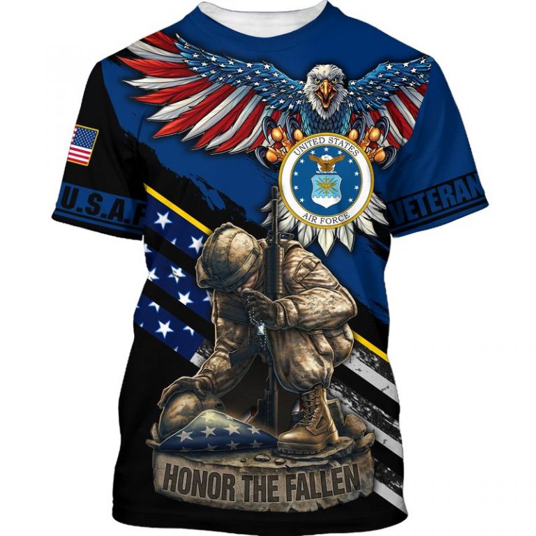 USAF Air force Veteran Eagle honor the fallen all gave some some gave all 3d hoodie and shirt 3