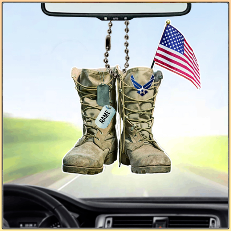 United States Air Force Military Boots Custom Personalized Car Ornament 4 United States Air Force Military Boots Personalized Car Ornament2