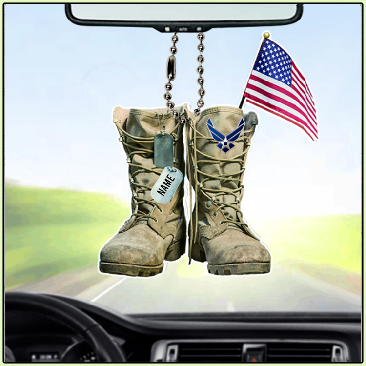 United States Air Force Military Boots Custom Personalized Car Ornament 5 United States Air Force Military Boots Personalized Car Ornament3