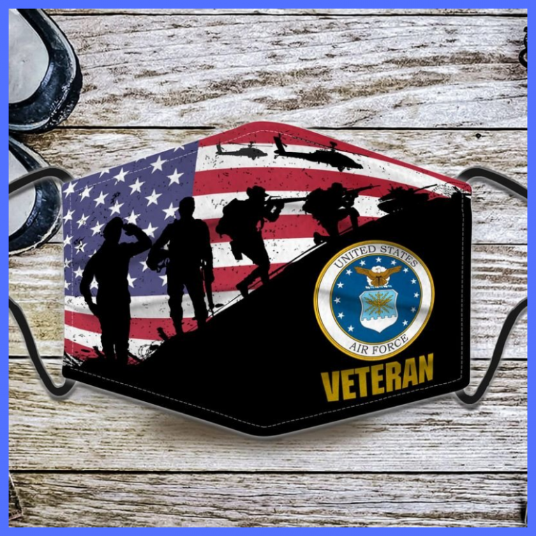 United States Air Force veteran American flag face mask (2) United States Air Force veteran American flag face mask 2