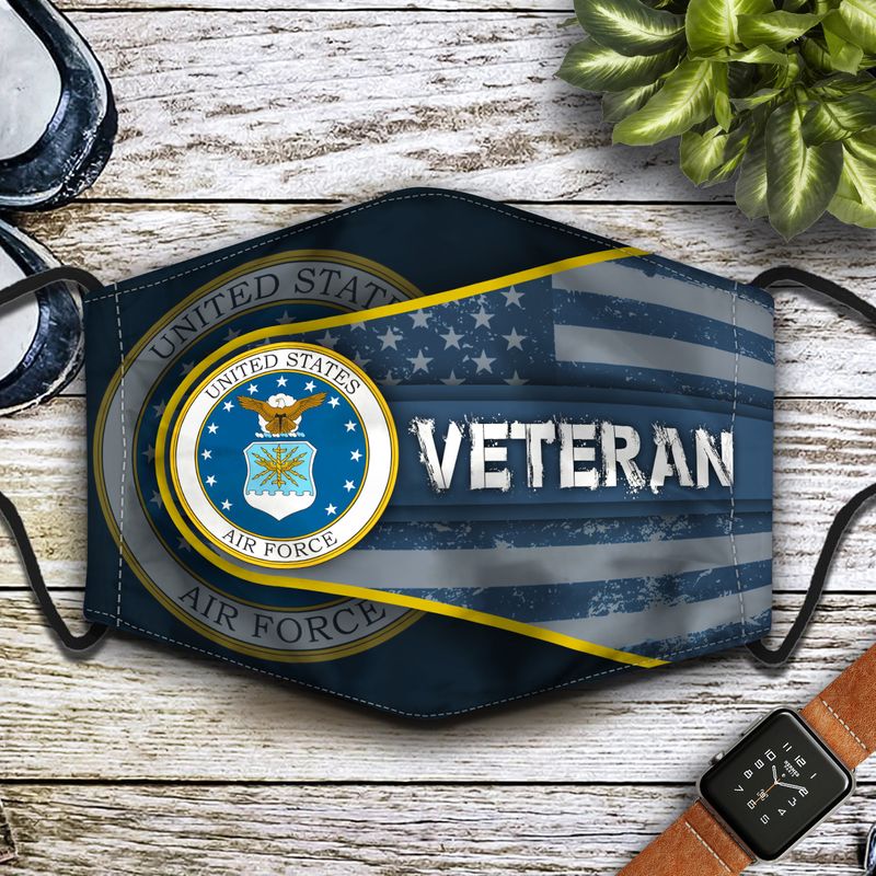 United States Air Force veteran blue face mask 8 United States Air Force veteran blue face mask 1