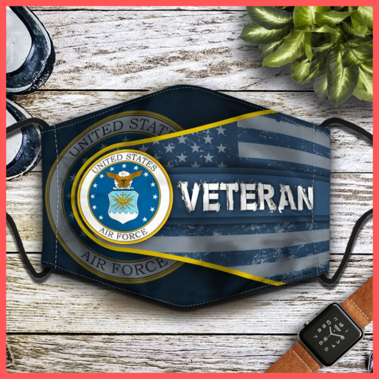 United States Air Force veteran blue face mask 2