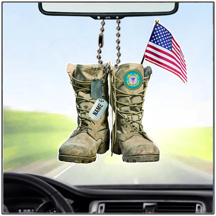 United States Coast Guard Reserve Military Boots Personalized Car Ornament1