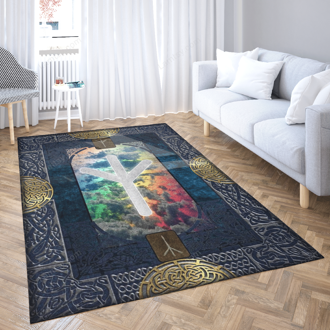 Viking Rune Symbol rug 2 Viking Rune Symbol rug 1