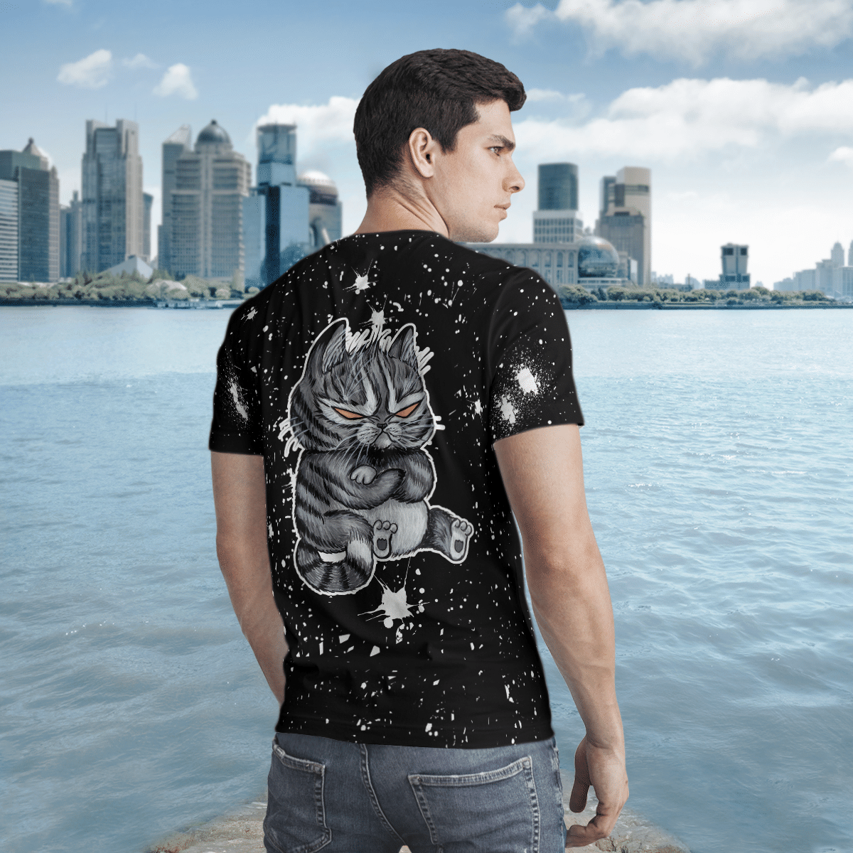 What Day Is Today who care I'm Retired Black Cat bleach T shirt 4 What Day Is Today who care Im Retired Black Cat bleach T shirt 3