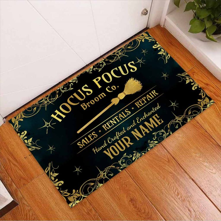 Witch Hocus Pocus broom sales rentals repair custom Personalized doormat 2
