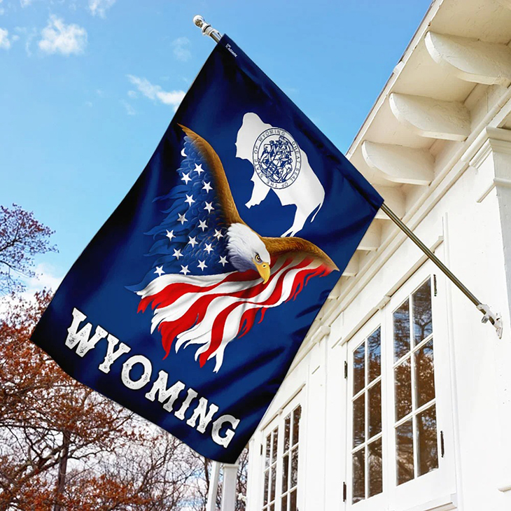 Wyoming Eagle Flag 4 Wyoming Eagle Flag2