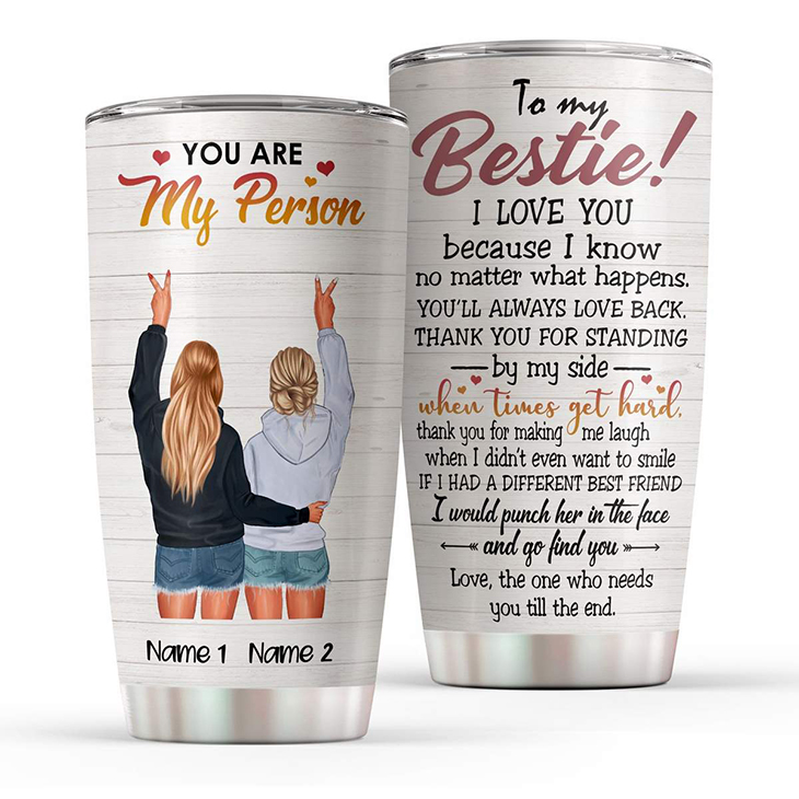 You Are My Person Custom Name Tumbler