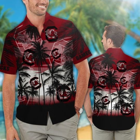 28 South Carolina Gamecocks Tropical Hawaiian Shirt Short 1