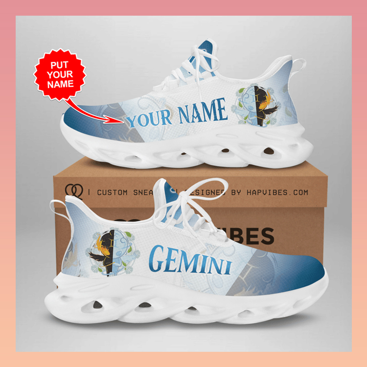 Zodiac Gemini Clunky Max soul Custom Name shoes