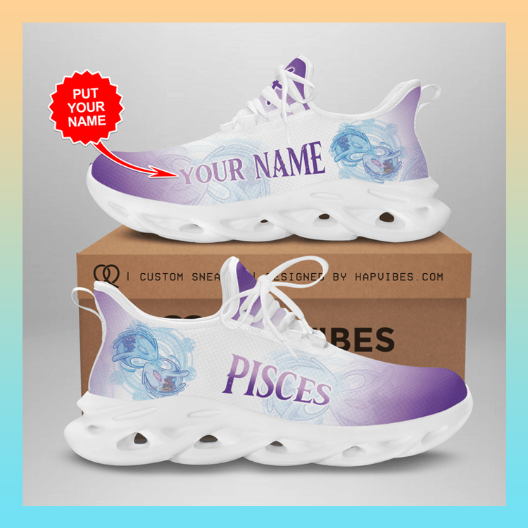 Zodiac Pisces Clunky Max soul Custom Name shoes