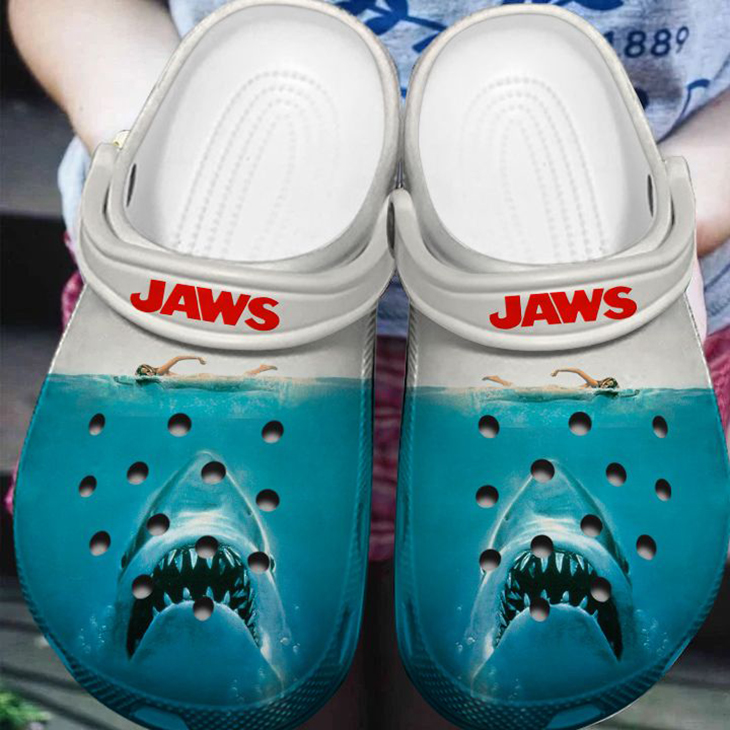 Shark Horror Jaws Crocs Crocband Clog