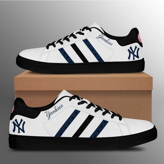 5-New York Yankees stan smith low top shoes (1) 5 New York Yankees stan smith low top shoes 1