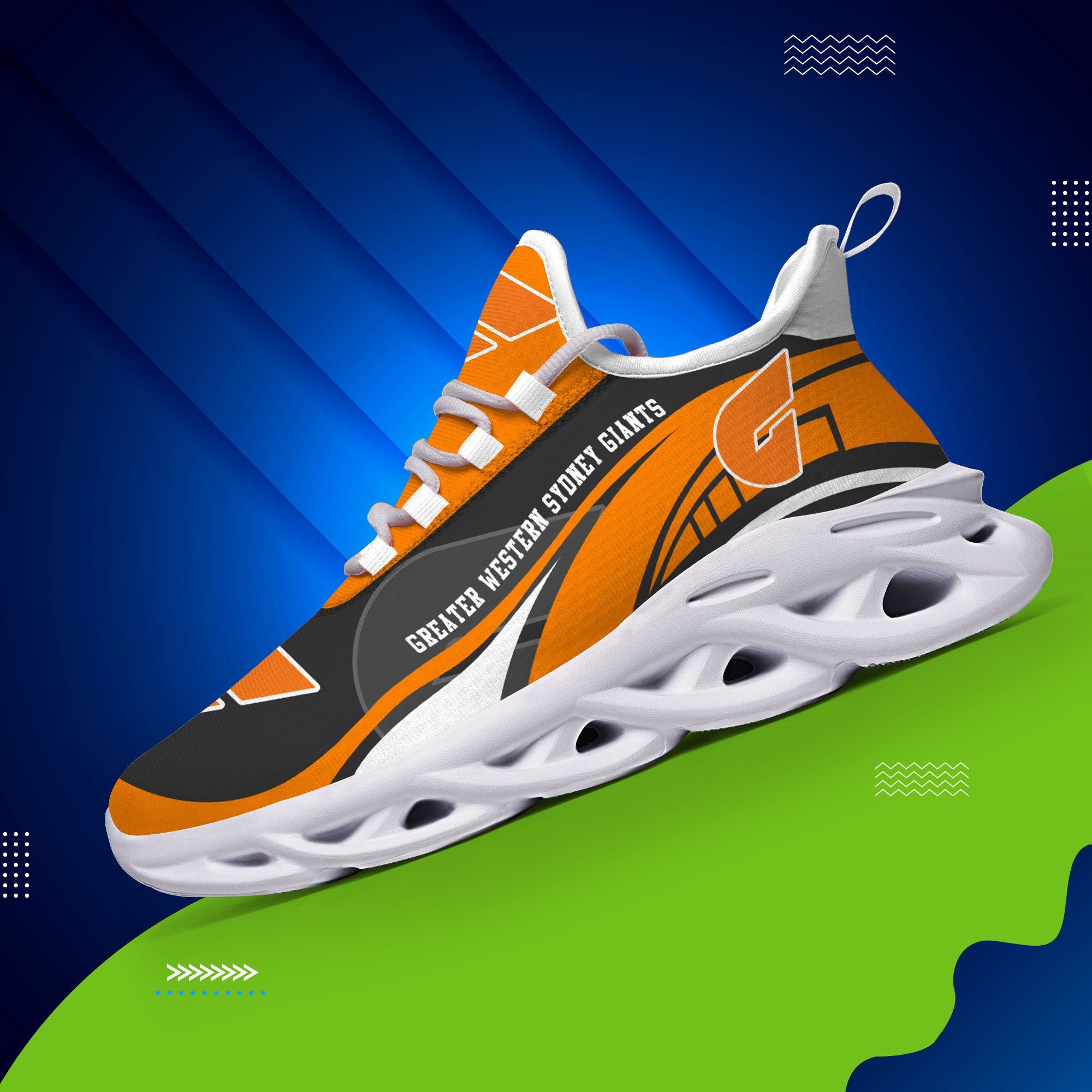 Greater Western Sydney Giants AFL clunky max soul shoes 4 Greater Western Sydney Giants AFL clunky max soul shoes 1