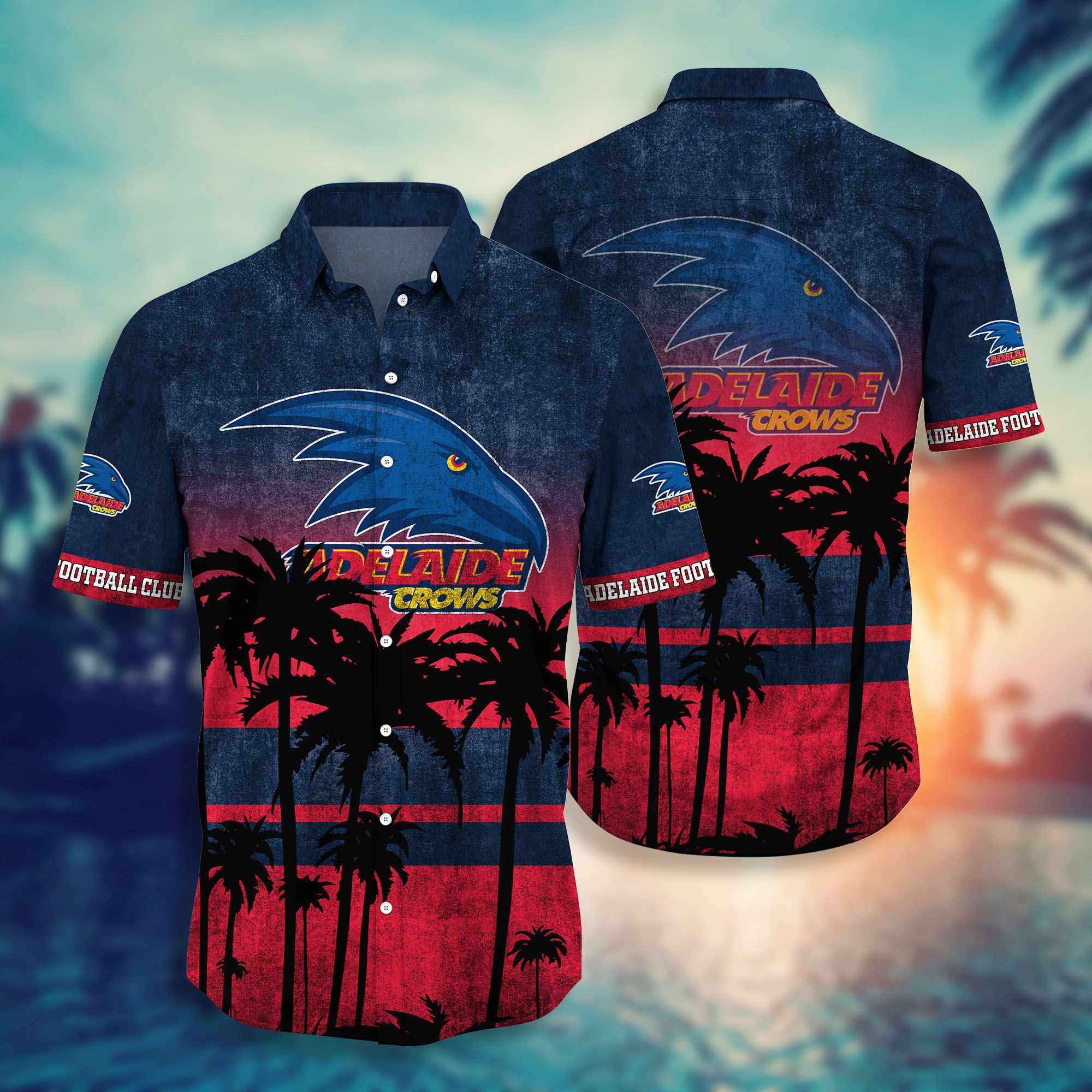 Adelaide Crows AFL Hawaiian shirt short