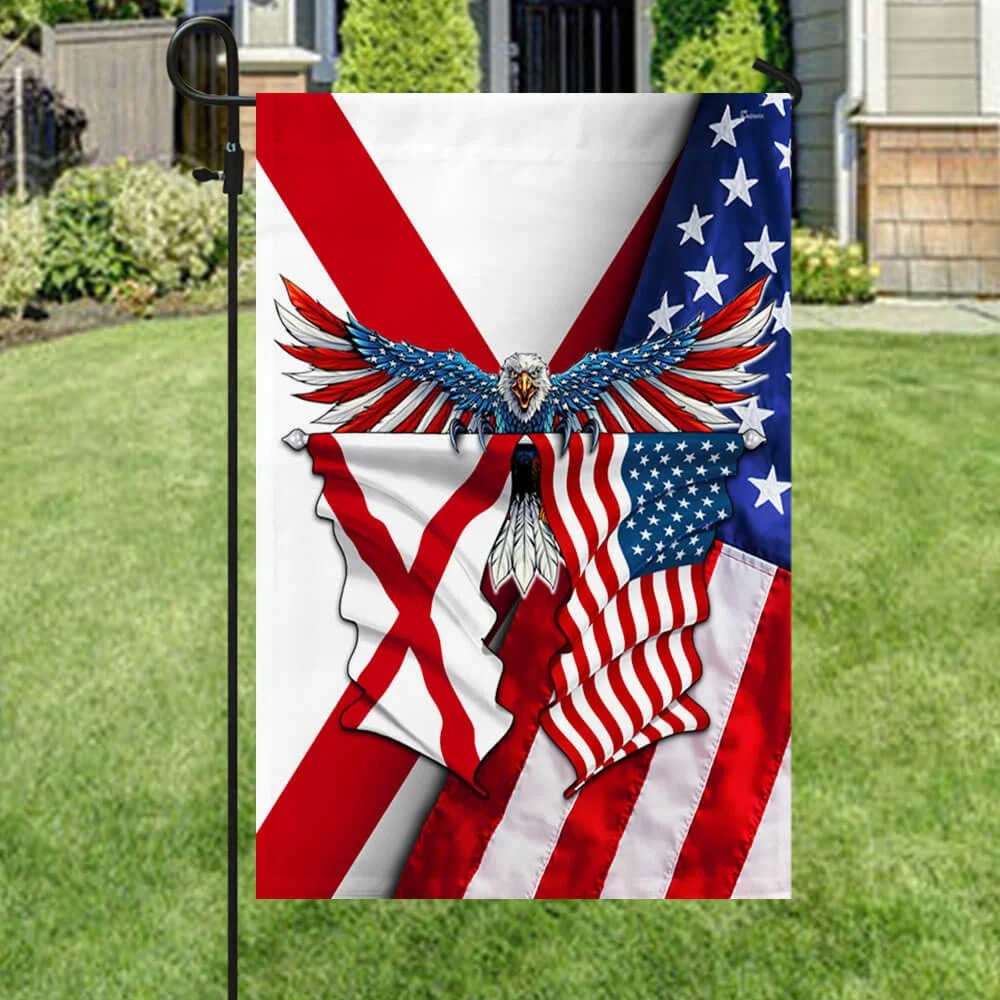 Alabama American Eagle Flag 5