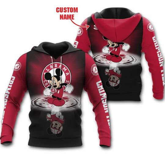 Alabama Crimson Tide Mickey Custom name Sweatshirt Sweater