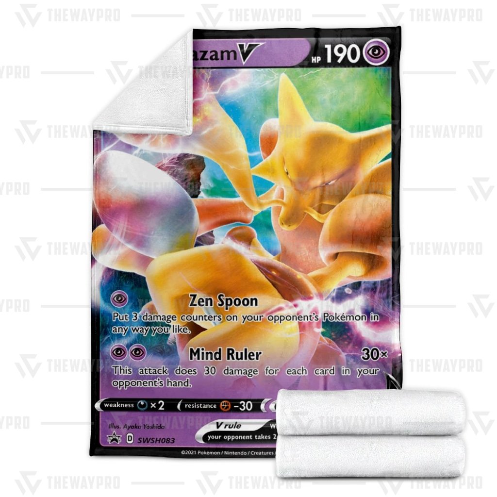 Alakazam V Pokemon Blanket 2 Alakazam V Pokemon Blanket 3