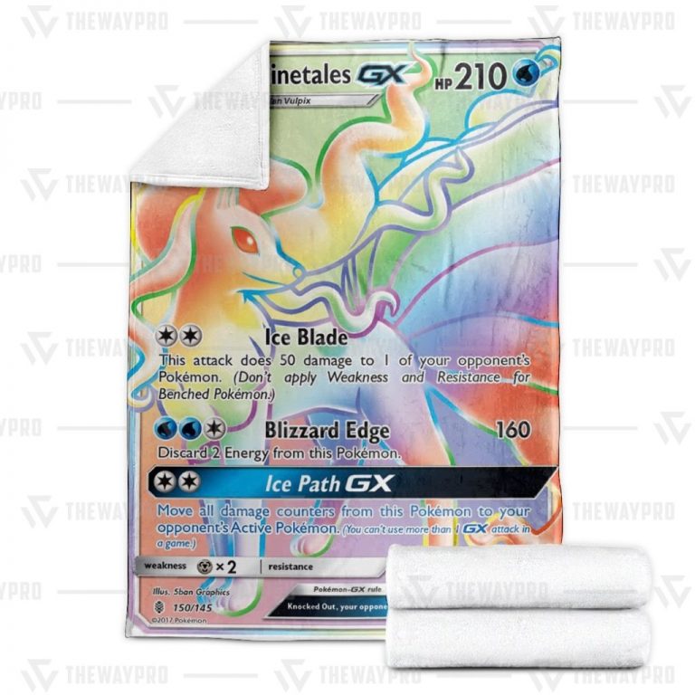 Alolan Ninetales GX Guardians Rising Pokemon blanket 3