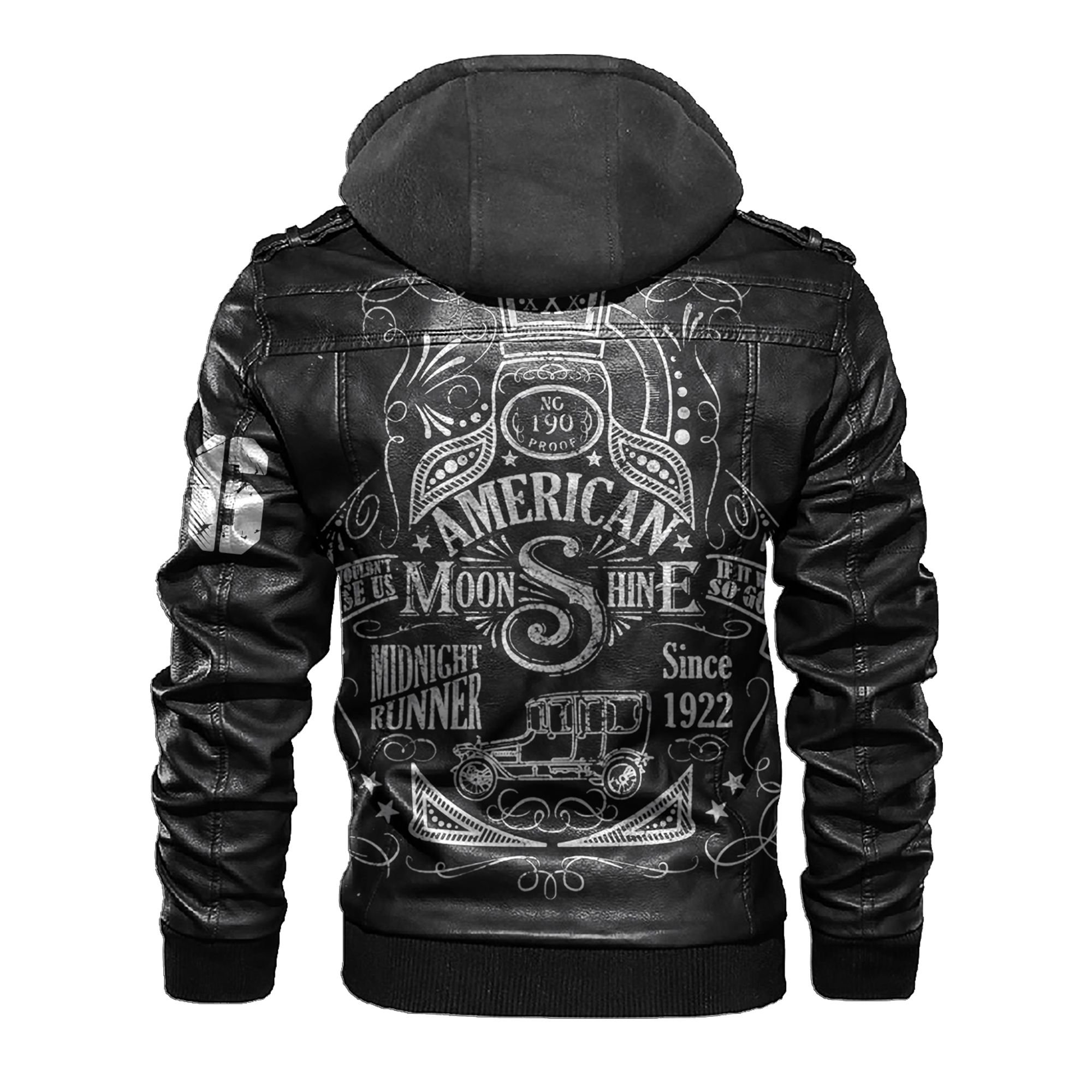 American Midnight Moon Moonshine custom leather jacket 5 American Midnight Moon Moonshine custom leather jacket 2