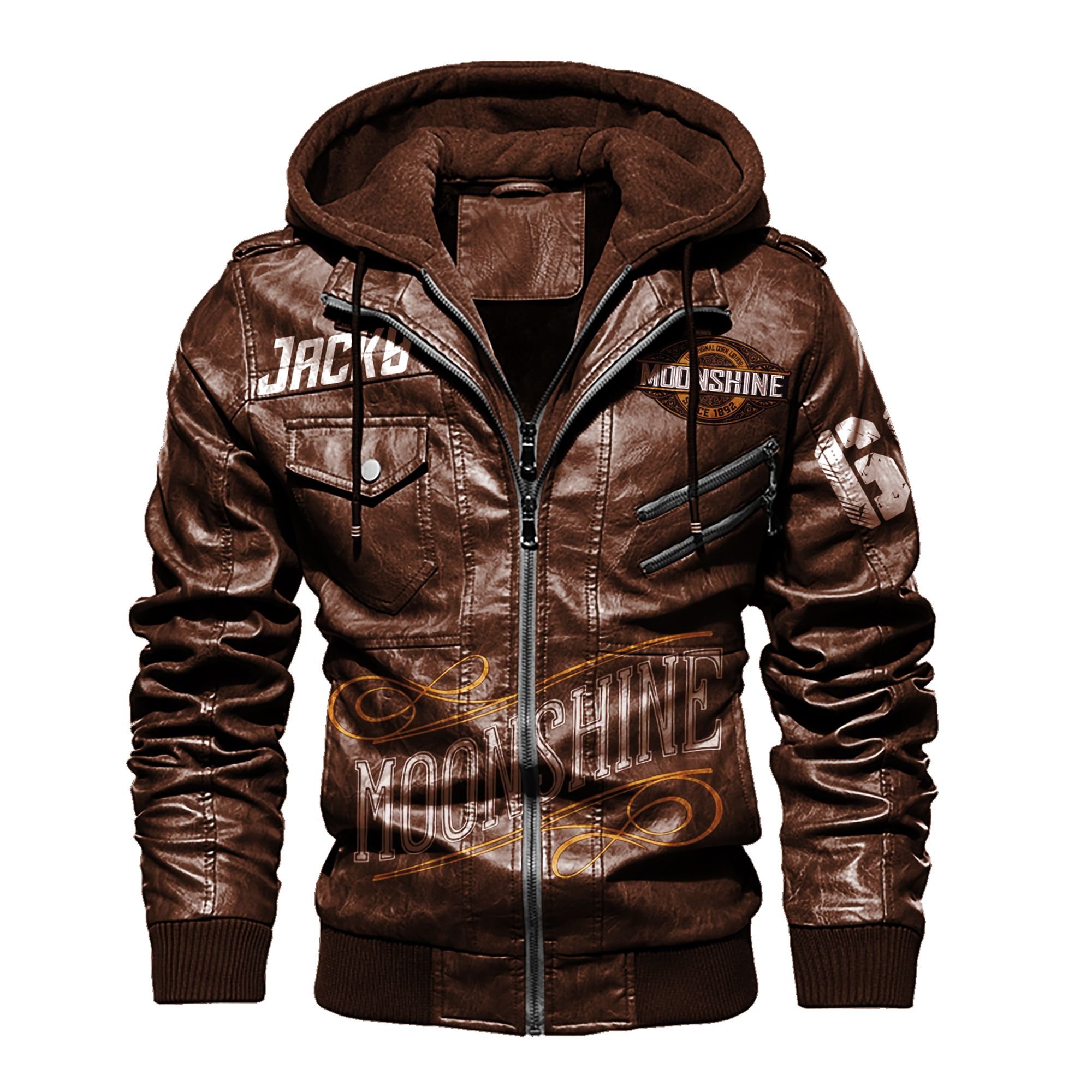 American Midnight Moon Moonshine custom leather jacket 3 American Midnight Moon Moonshine custom leather jacket 4