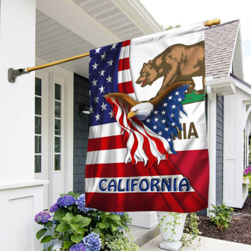 American flag Eagle California flag 7 American flag Eagle California flag 1