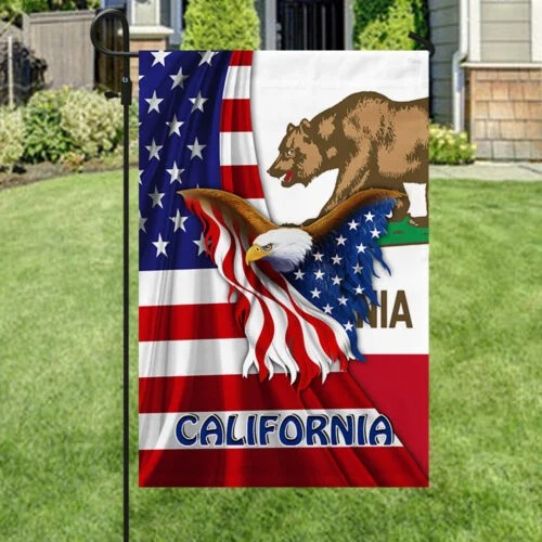 American flag Eagle California flag 4 American flag Eagle California flag 4