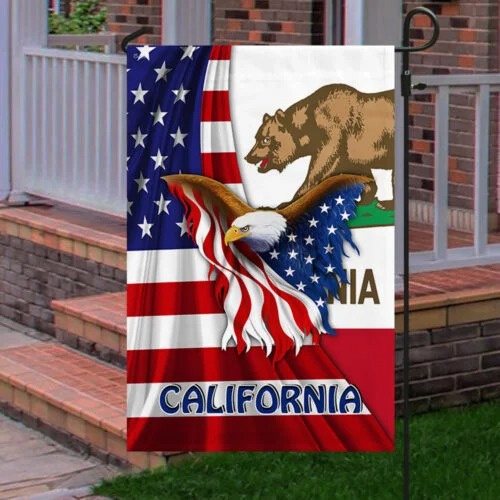 American flag Eagle California flag 3 American flag Eagle California flag 5