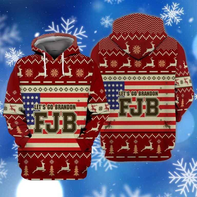 American flag Lets Go Brandon FJB 3d shirt hoodie 3