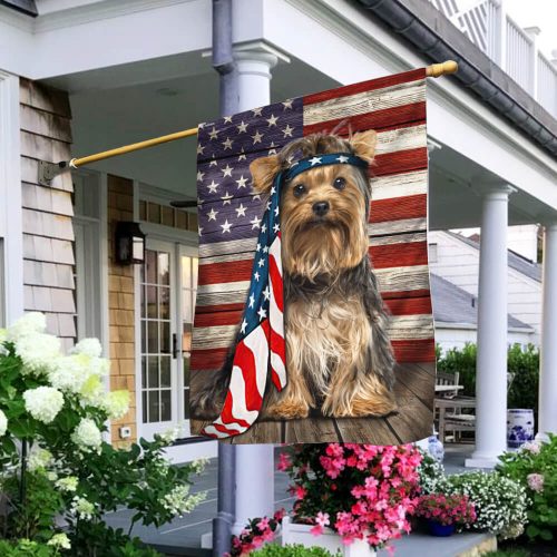 American flag Yorkshire Terrier dog flag 2 American flag Yorkshire Terrier dog flag 1