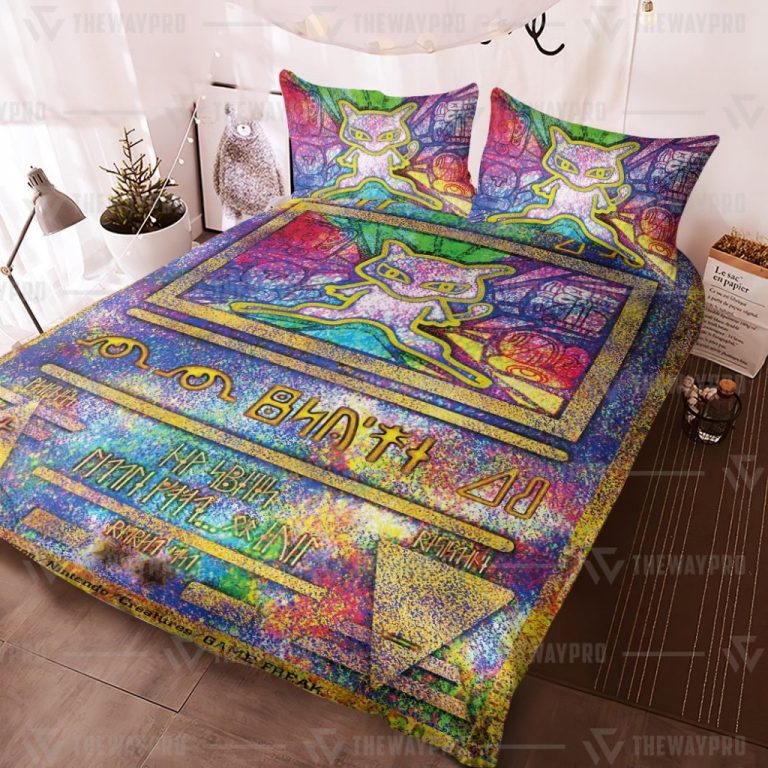Ancient Mew Holo Pokemon bedding set 2