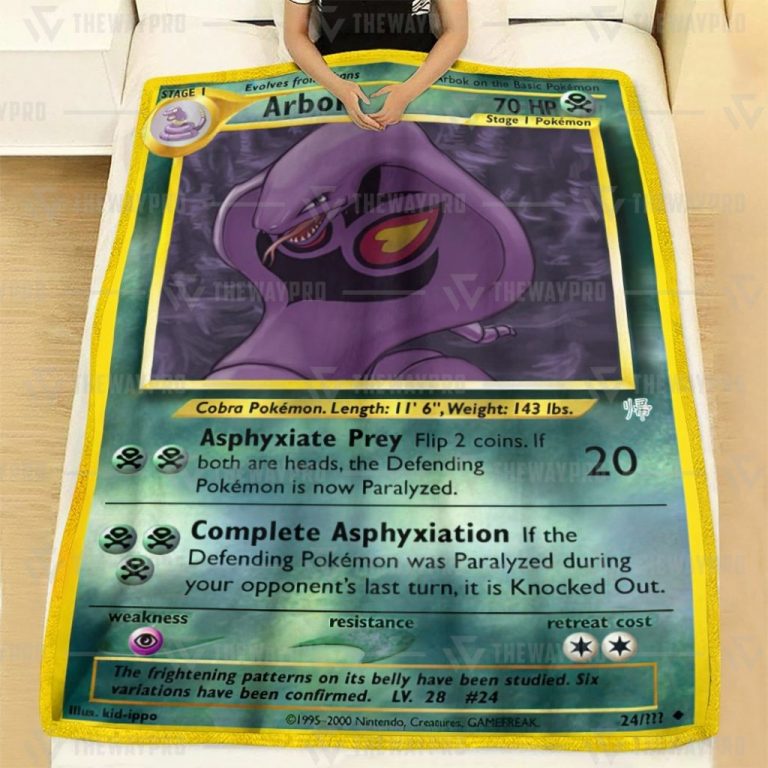 Arbok Pokemon blanket 1