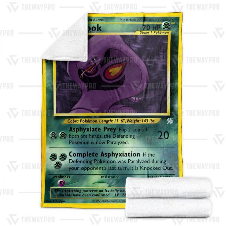 Arbok Pokemon blanket 2