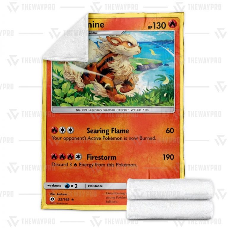 Arcanine Pokemon blanket 2