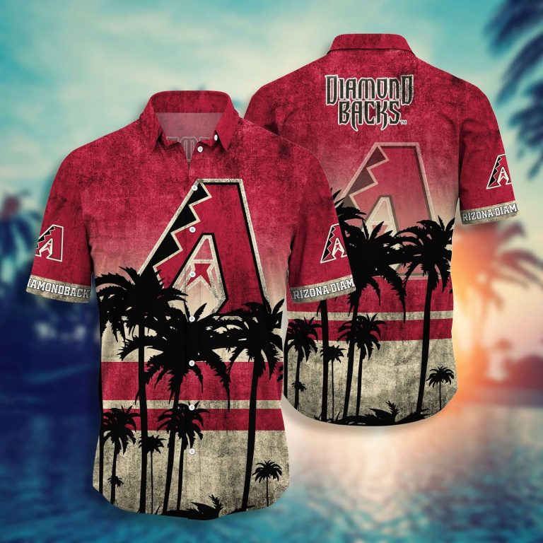 Arizona Diamondbacks hawaiian shirt short 3