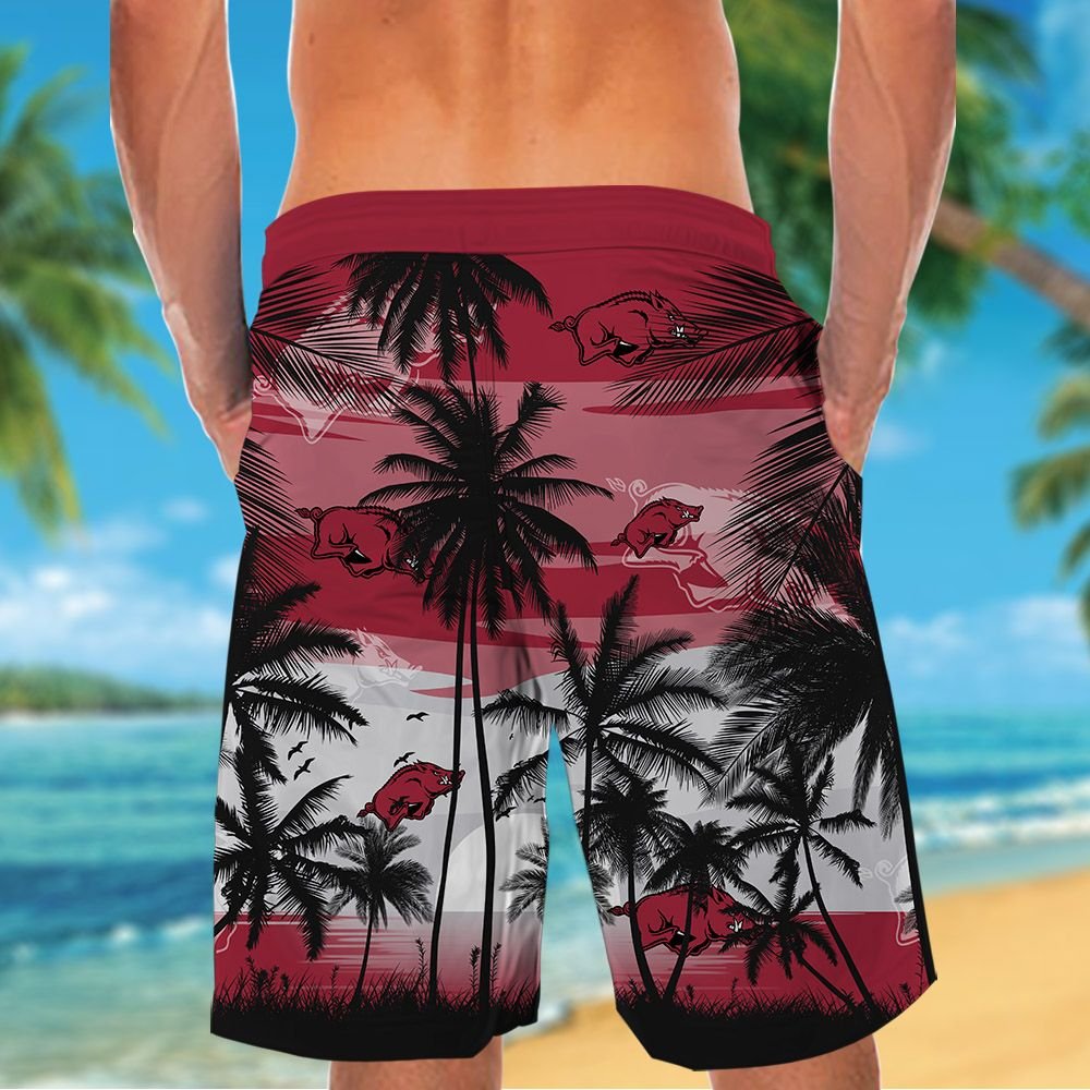 Arkansas Razorbacks Tropical hawaiian shirt 2 Arkansas Razorbacks Tropical hawaiian shirt 5