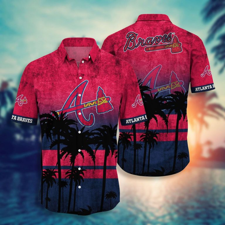 Atlanta Braves hawaiian shirt short 4