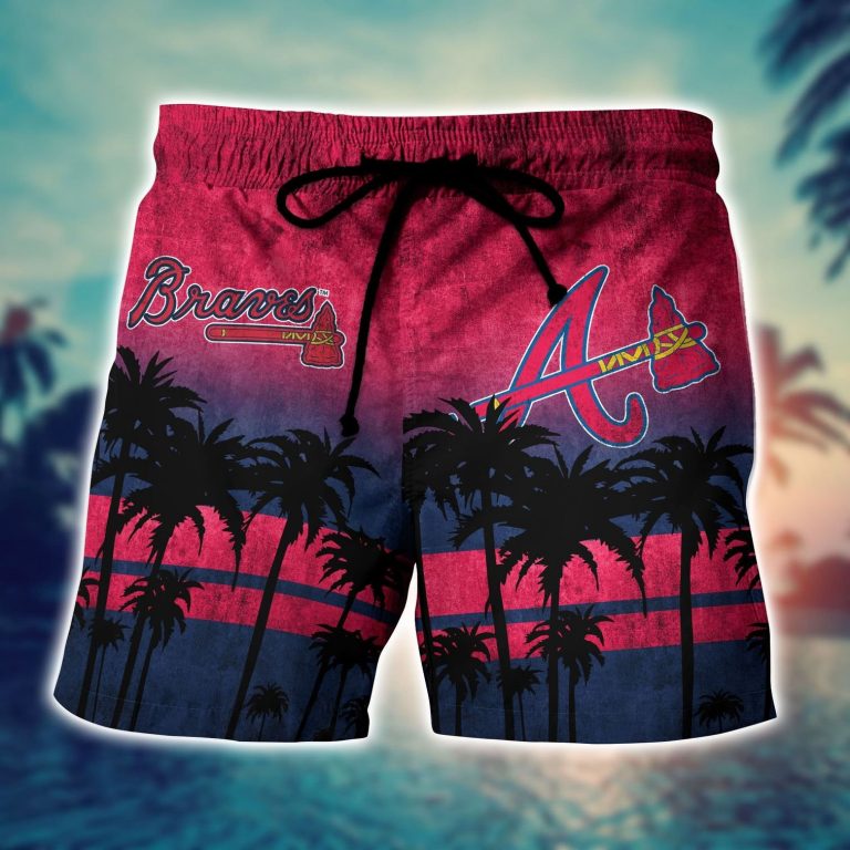 Atlanta Braves hawaiian shirt short 5