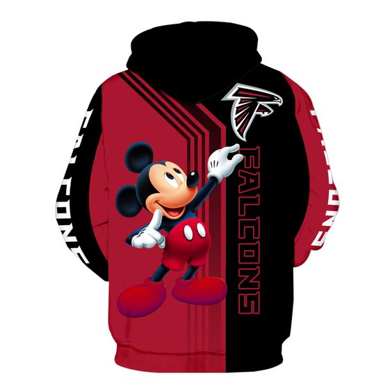 Atlanta Falcons Mickey Mouse 3D Hoodie1