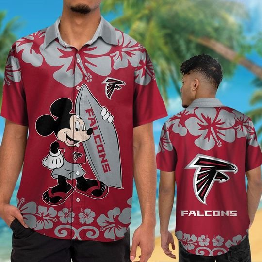 Atlanta Falcons Mickey Mouse Hawaiian Shirt Short