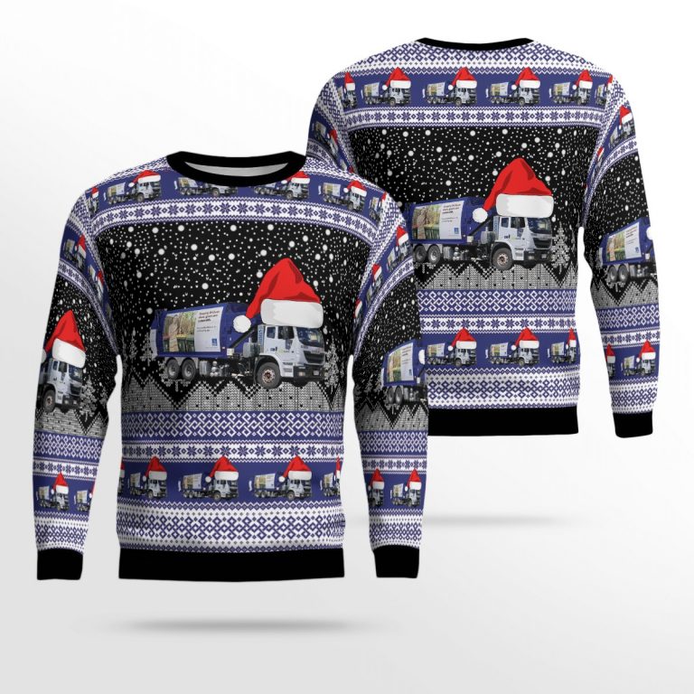 Australian Suez Waste Collection Trucks Christmas sweater sweatshirt