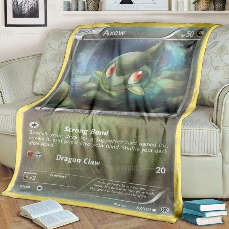 Axew Pokemon blanket 1