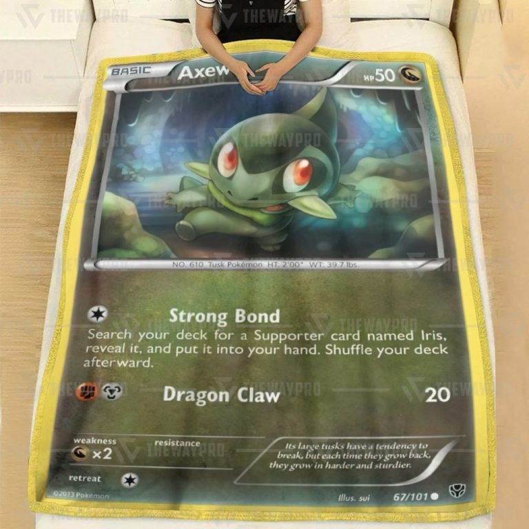 Axew Pokemon blanket 2