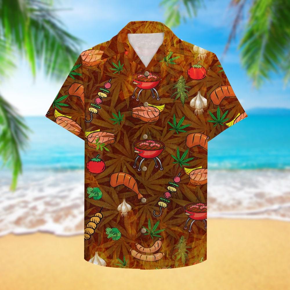 BBQ Id Smoke That chicken pig beef Hawaiian shirt 3