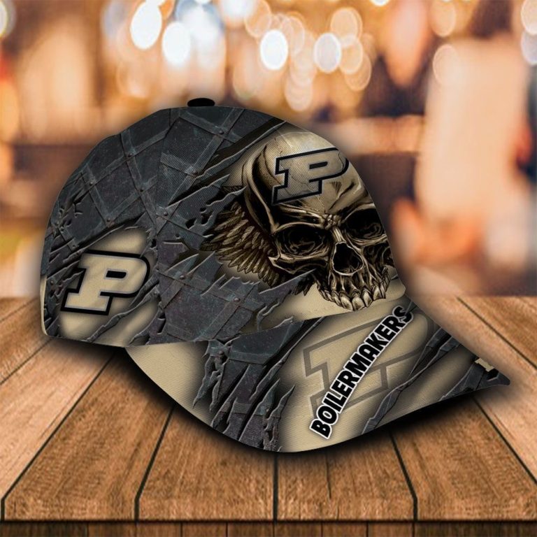 BEST Skull Purdue Boilermakers custom Personalized cap 4