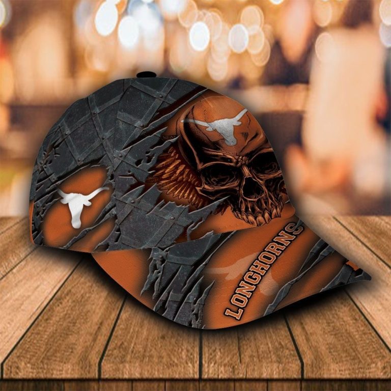 BEST Skull Texas Longhorns custom Personalized cap 4