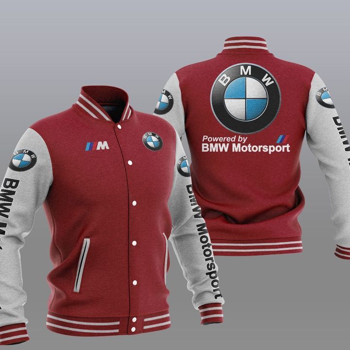 BMW Motorsport Color Varsity Baseball Jacket5